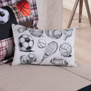 Ver imagem 4 de Kit Edredom Cobertor Solteiro Menino Boy Infantil Juvenil 4 Peças 300 Fios Estampa Digital Esportes