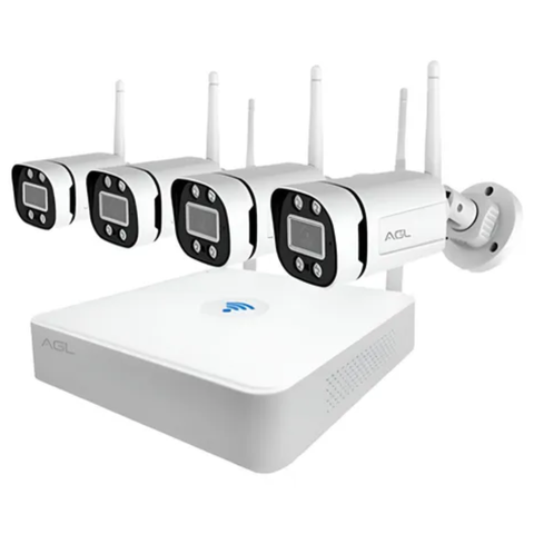 Kit Wifi 1080p 4 Cameras e Hvr Agl 1204 -1106356