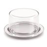 Prato Inox Cúpula Acrílico Porta Queijo Mina Frios Geladeira - 5