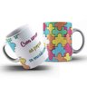 Kit Caneca Autistas com Amor as peças se encaixam + almochaveiro TEA&AMOR AUTPC1 - 2