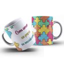 Ver imagem 2 de Kit Caneca Autistas com Amor as peças se encaixam + almochaveiro TEA&AMOR AUTPC1
