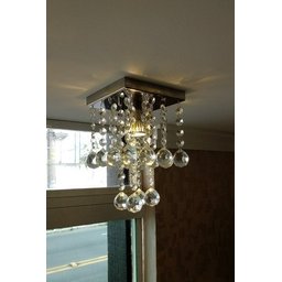 Lustre De Cristal Para Lavabo Com Lâmpada:110V/220V (Bivolt)/ESPELHADO/35cm - 2