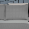 Kit Colcha Cobre Leito Matelado Casal King Size 3 Peças Copacabana 300 Fios:cinza - 3