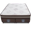 Ver imagem 5 de Cama Box King Colchão + Box 193x203x63 Spring Zen com Molas Ensacadas Marrom Cama Inbox