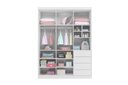 Ver imagem 3 de Guarda-Roupa 3 Portas e 4 Gavetas Pérola Branco - Phoenix Baby