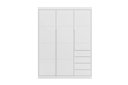 Ver imagem 2 de Guarda-Roupa 3 Portas e 4 Gavetas Pérola Branco - Phoenix Baby