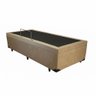 Cama Box Baú Solteiro, Queen, Casal, King Bege Bege Suede - Bege - Solteiro - 3