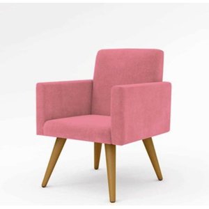 Poltrona Decorativa Talita Cor Rosa