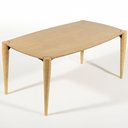 Ver imagem 1 de Mesa de Jantar 6 Lugares Alasca 180x100 Cm Madeira Maciça M04 Mel - Lyam Decor