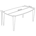 Ver imagem 5 de Mesa de Jantar 6 Lugares Alasca 180x100 Cm Madeira Maciça M04 Mel - Lyam Decor