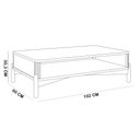 Ver imagem 6 de Mesa de Centro Retangular para Sala Living Madeira Maciça Benton F06 Tauari - Lyam Decor
