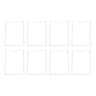 Kit com 8 Displays Acrílico A4 em Acrílico Cristal 2mm - Retrato - Abertura Topo - 1