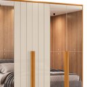 Ver imagem 7 de Guarda Roupa Casal 278cm 6 Portas 8 Espelhos Zac Off/cinamomo Z10 - Mpozenato
