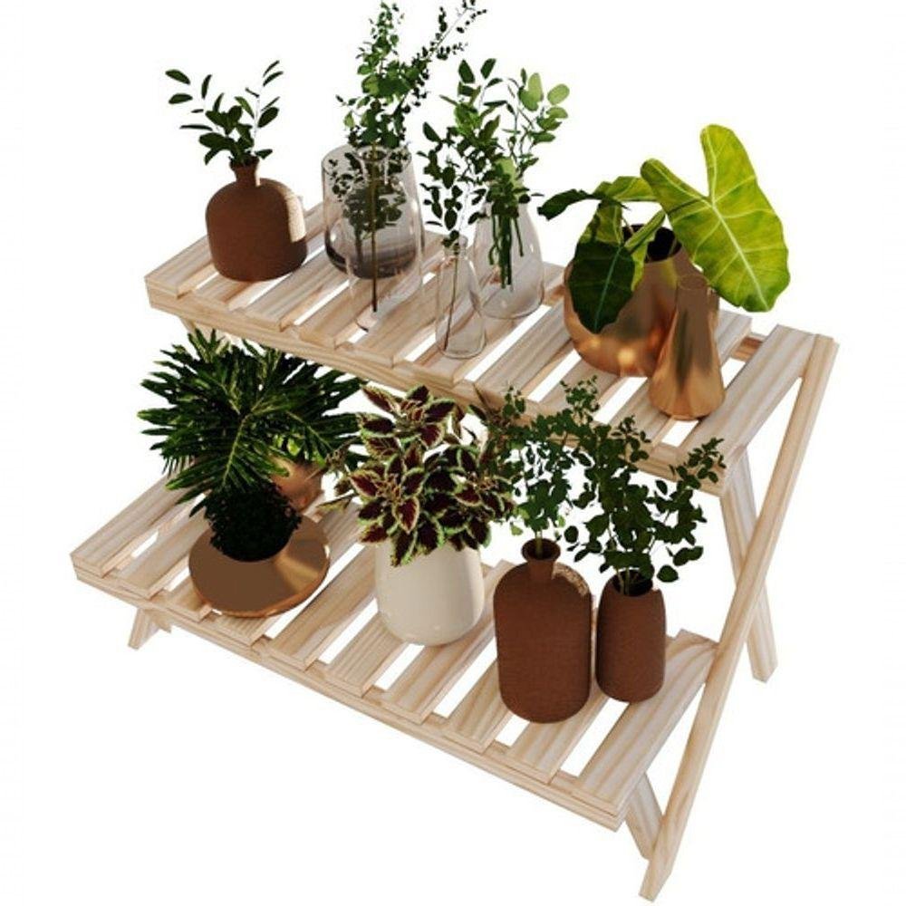 Cachepot para Orquideas Dupla Prateleira Dobravél - 1