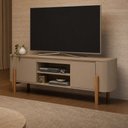 Ver imagem 4 de Rack para Sala de Estar TV 65 pol Orgânico 2 Portas 160cm Jaraguá B02 Fendi - Lyam Decor