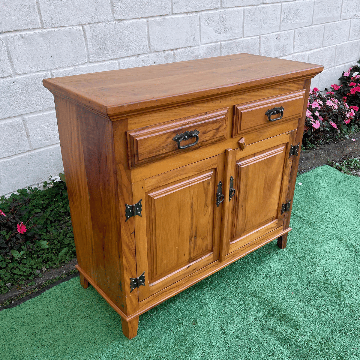 Balcão Buffet Arcaz Madeira de Demolição 2 Portas 2 Gavetas 1,00m Sudeste Rústico - 3