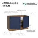Ver imagem 3 de Balcão Gabinete de Pia 120 Cm (sem Tampo) Vik Madesa