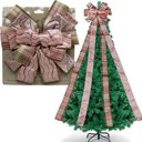 Ver imagem 1 de Laço Decorativo Aramado Enfeite Ponteira Árvore Natal 140cm