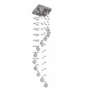 Ver imagem 3 de 2 Lustres Espiral De Cristal Para Sala De Estar Com 1,40m