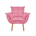Ver imagem 4 de Kit 4 Poltronas Opala Suede Rosa