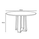 Ver imagem 4 de Mesa de Jantar Isabela 120x120cm Ype/off White