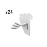 Kit 24 Gancho Suporte Painel Canaletado 5cm - Escolha a cor Expor Like Branco - 4
