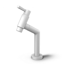 Ver imagem 1 de Torneira Lavatório Mesa Bica Baixa Direcionador de Fluxo Linha Veneza Cor Branco Durín