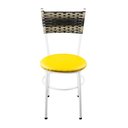 Ver imagem 3 de 2 Cadeiras Brancas para Cozinha Viena Cappuccino Premium:Amarelo