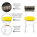 Ver imagem 2 de 2 Cadeiras Brancas para Cozinha Viena Cappuccino Premium:Amarelo