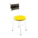 Ver imagem 4 de 2 Cadeiras Brancas para Cozinha Viena Cappuccino Premium:Amarelo
