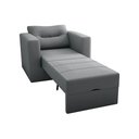 Ver imagem 3 de Sofá Cama Solteiro para Decoração Quarto Confortável - Suede - Sv Decor:cinza