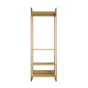 Ver imagem 3 de Closet Modulado Estilo Industrial Solteiro Loft Canela Cabideiro Base Cobre