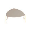 Ver imagem 5 de Conjunto de Mesas de Centro 89cm para Sala 100% Mdf Cor:grigio com Dourado