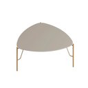 Ver imagem 4 de Conjunto de Mesas de Centro 89cm para Sala 100% Mdf Cor:grigio com Dourado