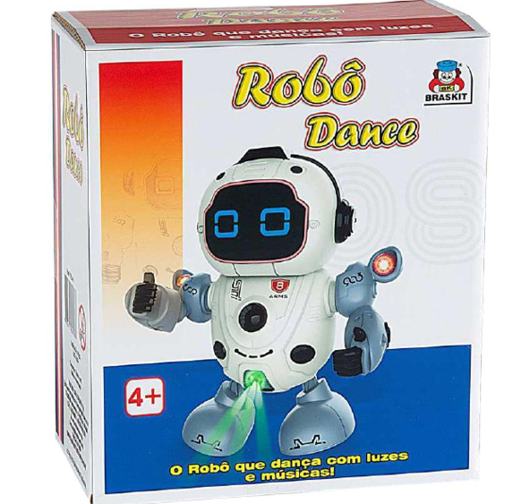 Robô Dance Eletrônico Com Luz e Som - Braskit