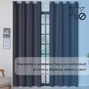 Ver imagem 4 de Cortina Blackout 2,80x 2,20 Franzida Padrao para Sala Ilhos Corta Luz Cor Tabaco