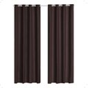Ver imagem 1 de Cortina Blackout 2,80x 2,20 Franzida Padrao para Sala Ilhos Corta Luz Cor Tabaco