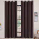 Ver imagem 5 de Cortina Blackout 2,80x 2,20 Franzida Padrao para Sala Ilhos Corta Luz Cor Tabaco