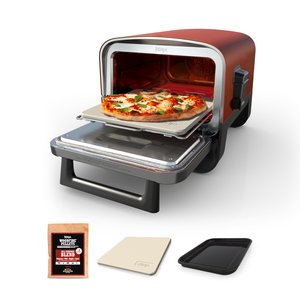 Ninja Woodfire Forno de Pizza Outdoor 8-em-1, 700°f Vermelho