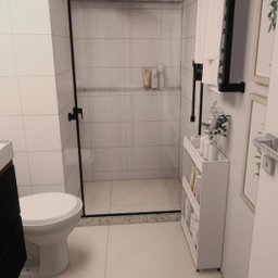 Armário para Banheiro / Toalheiro / Maquiagem 3 Prateleira Branco com Rodas - 5