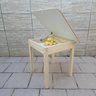 Mesa Baú Infantil de Madeira Maciça Quadrada para Criança - 1