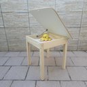 Ver imagem 1 de Mesa Baú Infantil de Madeira Maciça Quadrada para Criança