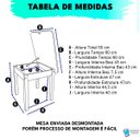 Ver imagem 3 de Mesa Baú Infantil de Madeira Maciça Quadrada para Criança