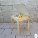 Ver imagem 6 de Mesa Baú Infantil de Madeira Maciça Quadrada para Criança