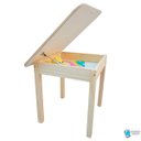 Ver mais imagens de Mesa Baú Infantil de Madeira Maciça Quadrada para Criança