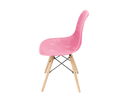 Ver imagem 2 de Cadeira de Jantar Eames Colmeia na Cor Rosa Base Madeira Eiffel Sala Cozinha