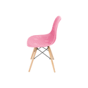 Ver imagem 2 de Cadeira de Jantar Eames Colmeia na Cor Rosa Base Madeira Eiffel Sala Cozinha