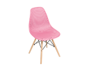 Ver imagem 1 de Cadeira de Jantar Eames Colmeia na Cor Rosa Base Madeira Eiffel Sala Cozinha