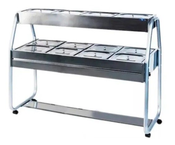 Duplo Self Service 8 Cubas Quentes 4 Cubas Frias Ibet 127v - 1