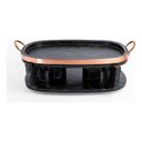 Ver imagem 2 de Kit Fondue Pedra Sabão Completo com Churrasqueira Oval - 22 Peças